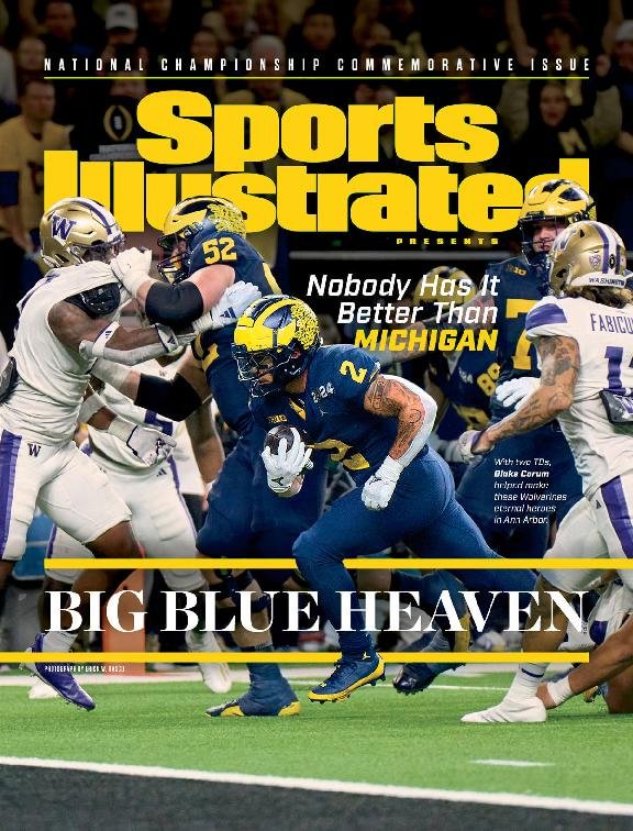 Sports Illustrated Michigan Commemorative 2024 Magazine Digital   1301334 Sports Illustrated Michigan Commemorative 2024 Cover 2024 January 11 Issue 