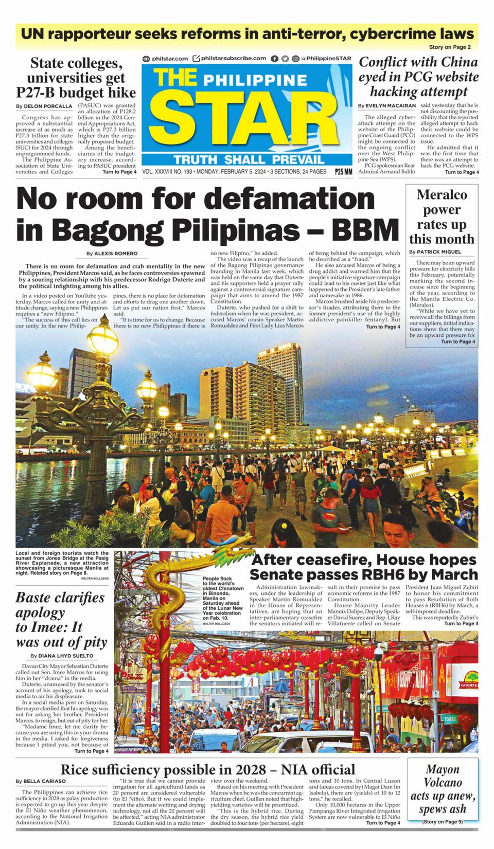 The Philippine Star February 05, 2024 (Digital) DiscountMags.ca