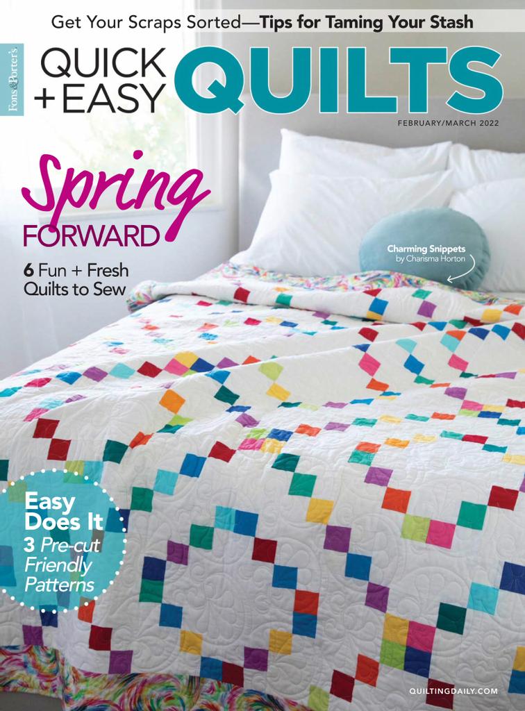 Quick+Easy Quilts February/March 2022 (Digital) DiscountMags.ca