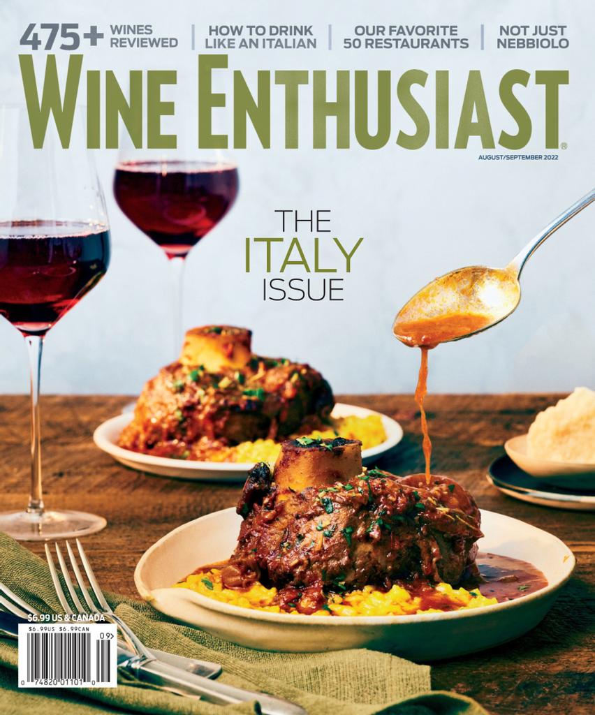 Wine Enthusiast August/September 2022 (Digital) DiscountMags.ca