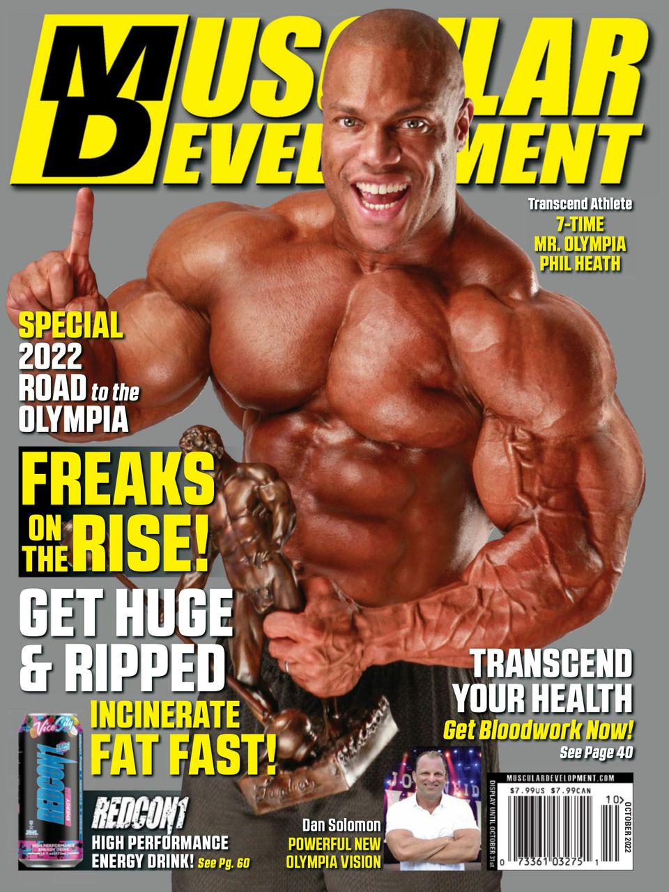 MUSCULAR DEVELOPMENT MAGAZINE - SEPTEMBER 2022 - JAY CUTLER - ICON SPECIAL:  : Books