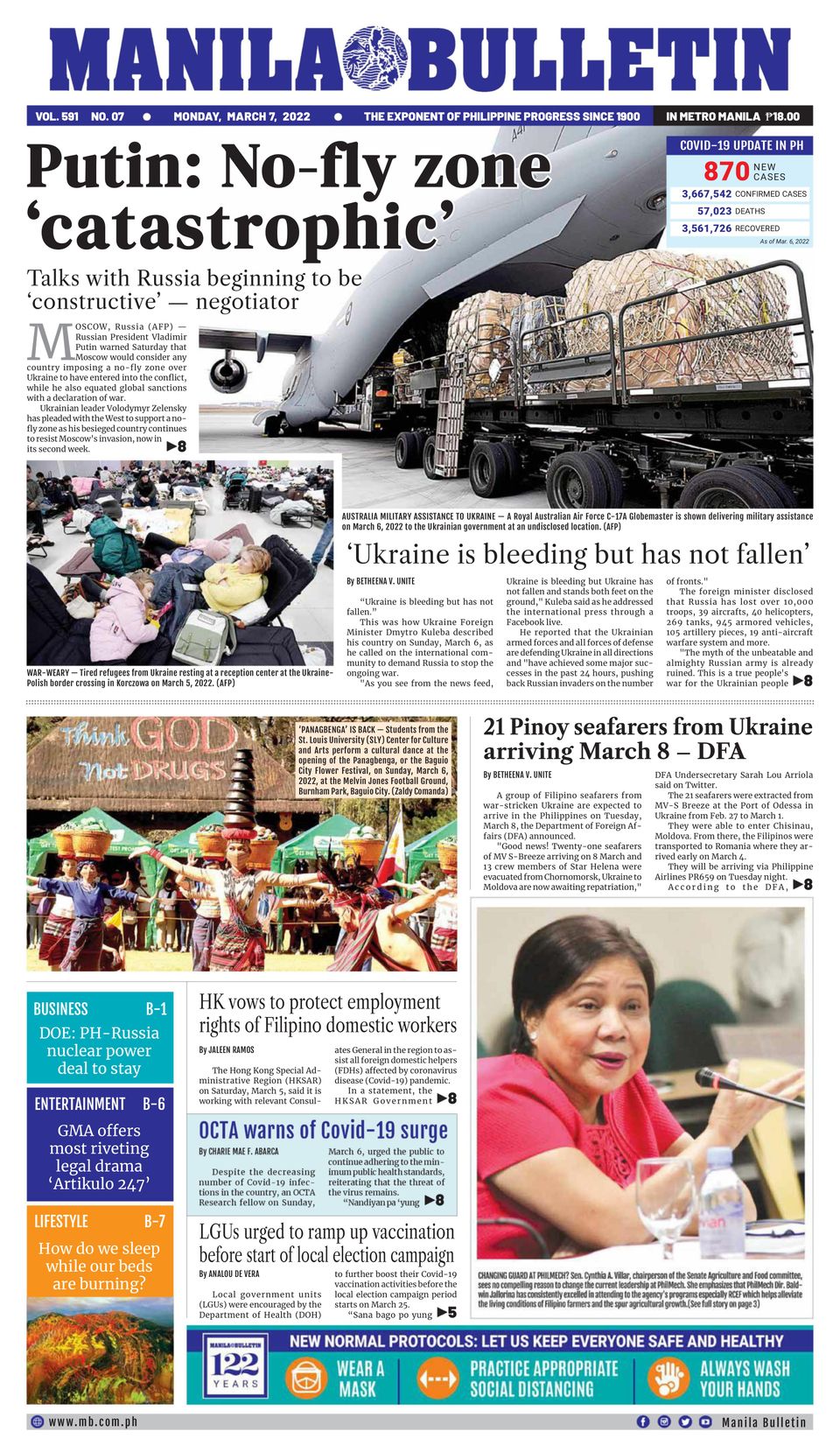 Manila Bulletin March 7, 2022 (Digital) DiscountMags.ca