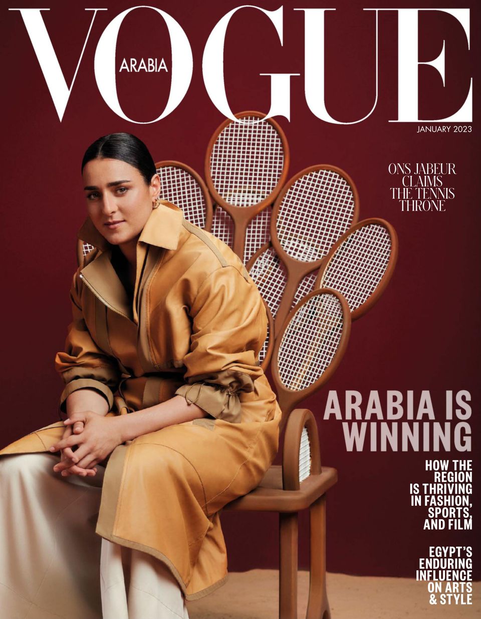 Vogue Arabia Magazine January 2023OnsJabeu