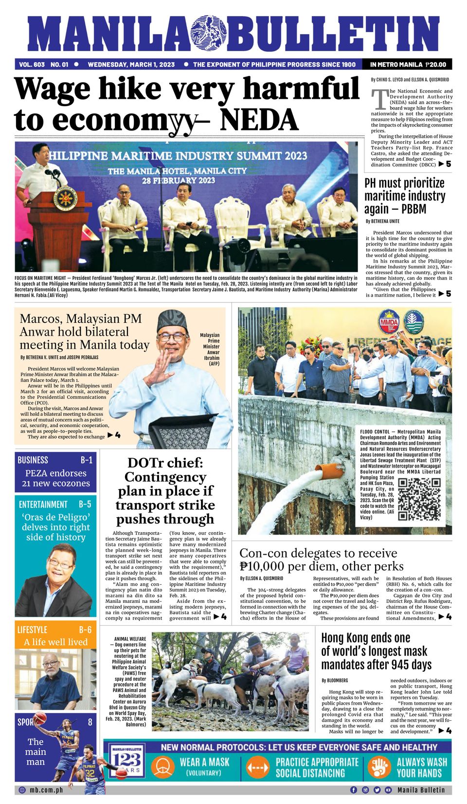 918040 Manila Bulletin Cover March 1 2023 Issue 