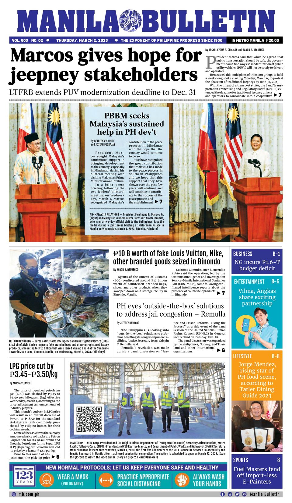 Manila Bulletin March 2, 2023 (Digital) - DiscountMags.ca